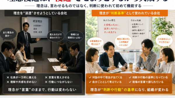 理念浸透は、”浸透”させようとするから失敗する