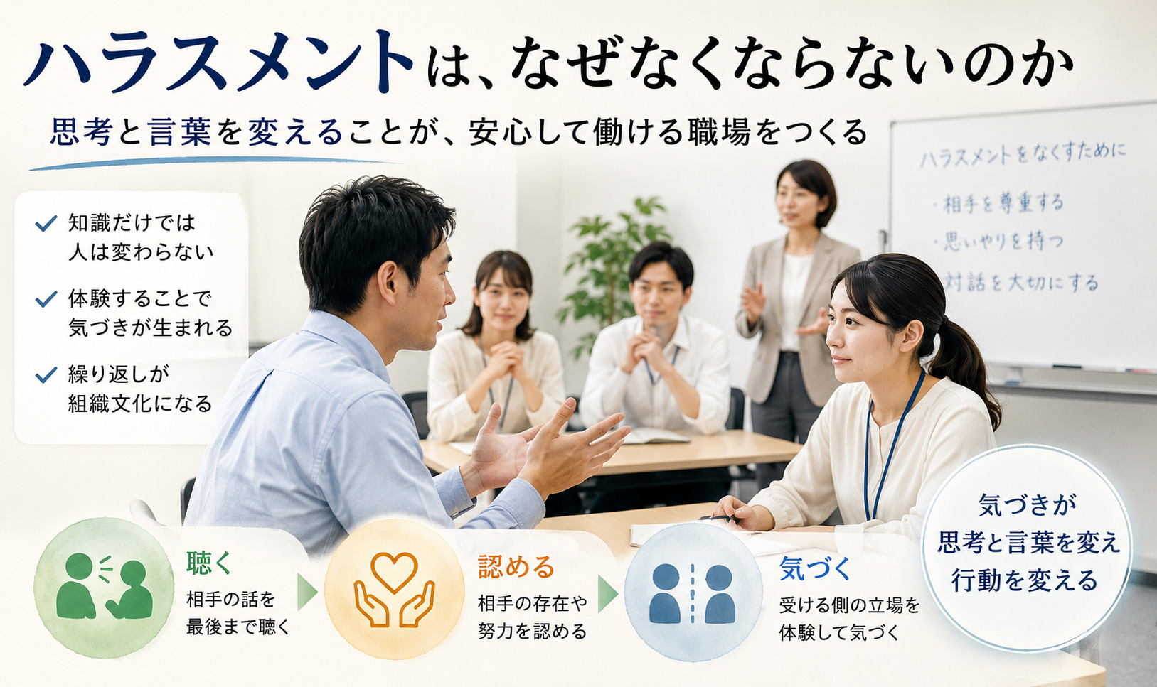 ハラスメントは、なぜなくならないのか?!