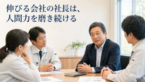 伸びる会社の社長は、人間力を磨き続ける