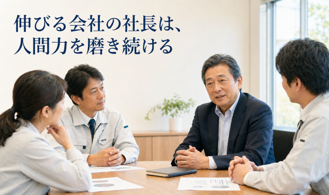 伸びる会社の社長は、人間力を磨き続ける