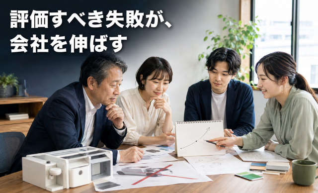 評価すべき失敗が、会社を伸ばす
